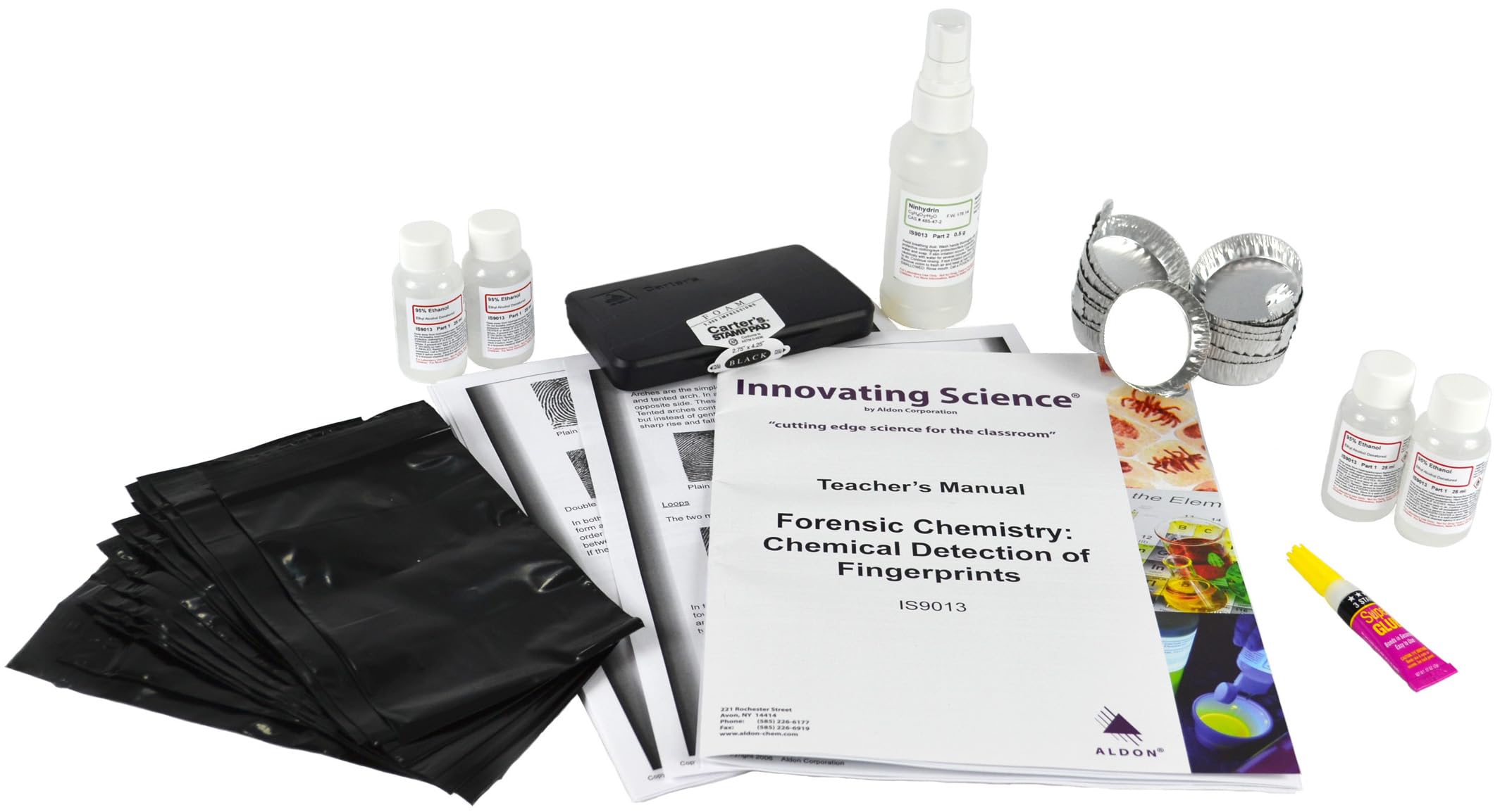 ALDON Innovating Science Forensic Chemistry of Chemical Detection of Fingerprints Kit