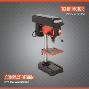 Ironton Benchtop Drill Press - 5-Speed, 8in. 1/3 HP