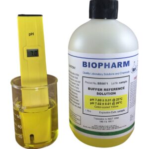 pH Buffer Calibration Solution Kit 3-Pack: pH 4.00, pH 7.00, pH 10.00 Buffers — 500 mL (1.06 Pint) Each — Color Coded — NIST Traceable for All pH Meters