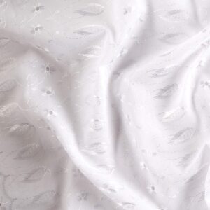 Fancy Allover Eyelet White, Fabric by the Yard