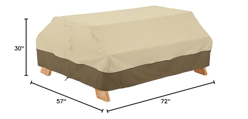 Classic Accessories Veranda Water-Resistant 70 Inch Picnic Table Cover, Outdoor Table Cover