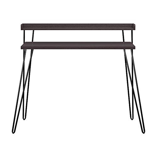 Ameriwood Home Haven Retro Desk with Riser, Espresso