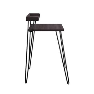 Ameriwood Home Haven Retro Desk with Riser, Espresso