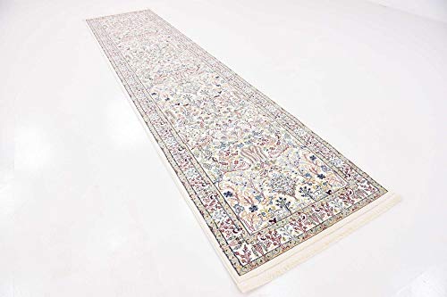 Unique Loom Narenj Collection Area Rug - Bristol (3' x 13' 1" Runner, Ivory/ Beige)