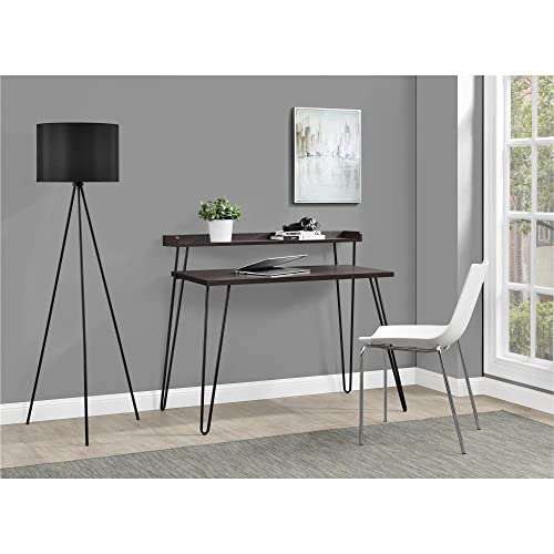 Ameriwood Home Haven Retro Desk with Riser, Espresso