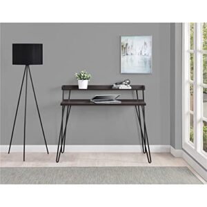 Ameriwood Home Haven Retro Desk with Riser, Espresso