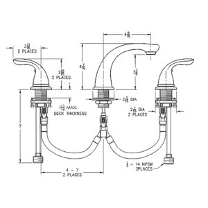 Pfister LG149610Y Pfirst Series 2-Handle 8" Widespread Bathroom Faucet in Tuscan Bronze, 8 Inch