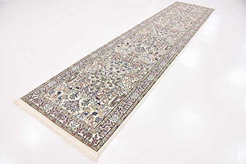 Unique Loom Narenj Collection Area Rug - Bristol (3' x 13' 1" Runner, Ivory/ Beige)