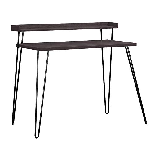 Ameriwood Home Haven Retro Desk with Riser, Espresso