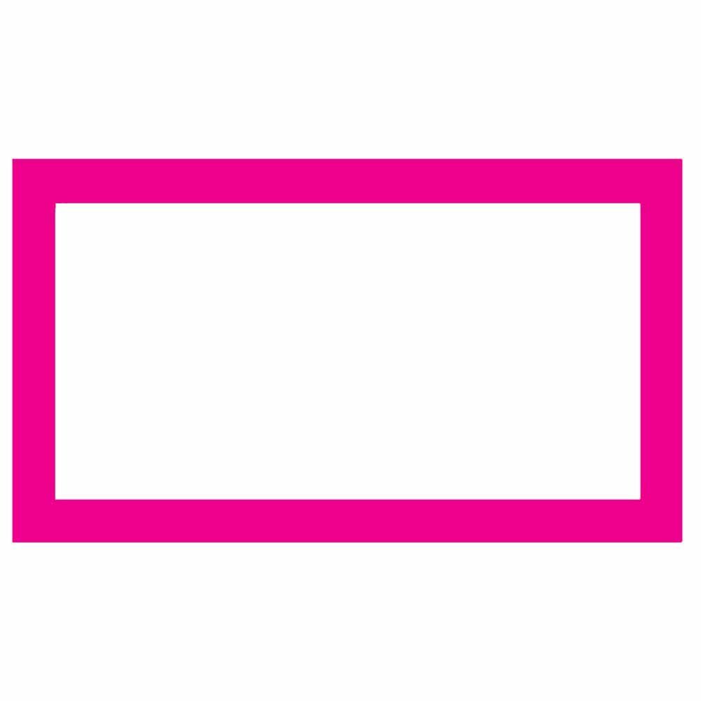 Place Cards - Solid Color - Flat Style - Party Supplies - Table Seat Placement - Any Occasion or Event - Set of 50 (Hot Pink)