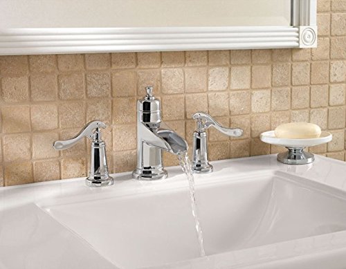 Pfister LG49YP1C Ashfield 2-Handle 8" Widespread Bathroom Faucet in Polished Chrome, Water-Efficient Model