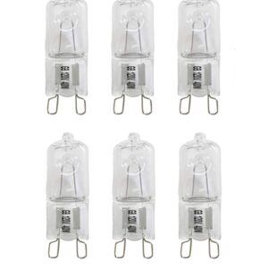 Vstar G9 Halogen Bulb, 40-Watt 120-Volt Base G9 Halogen Bulb (6pack)