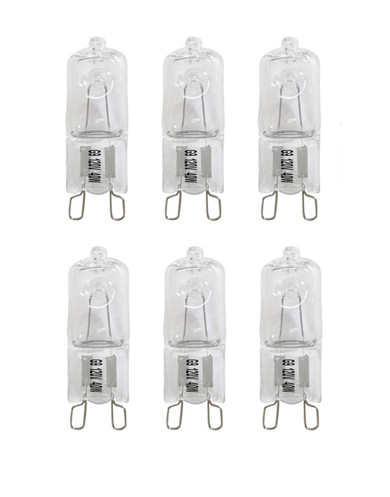 Vstar G9 Halogen Bulb, 40-Watt 120-Volt Base G9 Halogen Bulb (6pack)