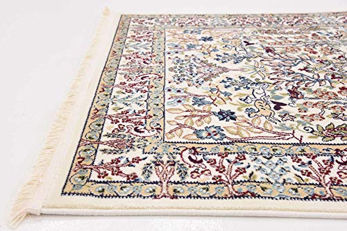 Unique Loom Narenj Collection Area Rug - Bristol (3' x 13' 1" Runner, Ivory/ Beige)