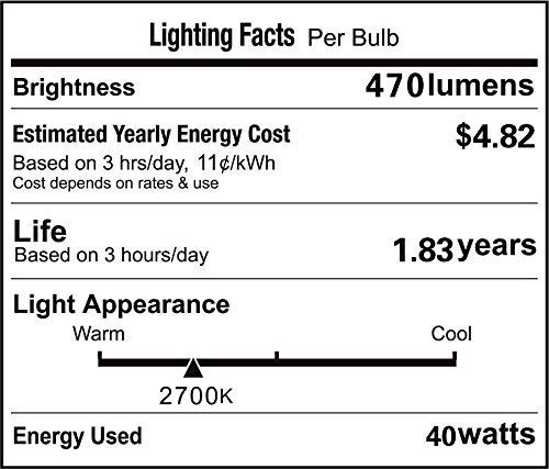 Vstar G9 Halogen Bulb, 40-Watt 120-Volt Base G9 Halogen Bulb (6pack)