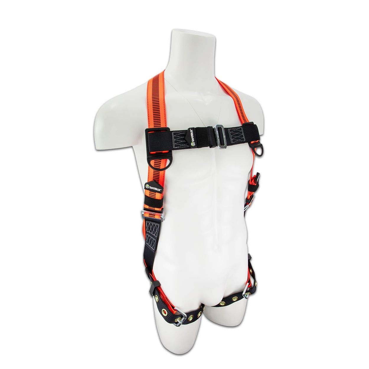 SafeWaze FS99185-E Single D-Ring Harness, Grommet Leg Straps, Universal Size