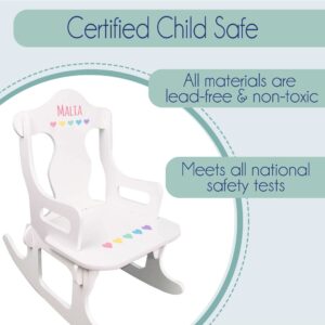 My Bambino Personalized Child's Puzzle Rocking Chair (Pink Princess Castle)