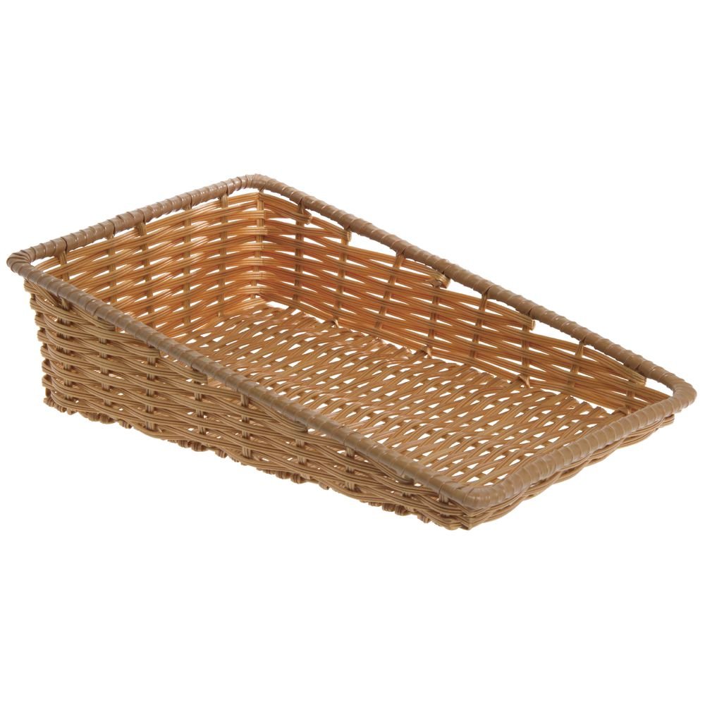 HUBERT Natural Tapered Produce Basket - 11 1/2"L x 18"D x 1 1/2" to 5"H