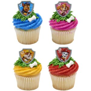 CakeDrake Rescue Dog Doggie Puppy (12) Birthday Party CupCake Favor Decor Rings