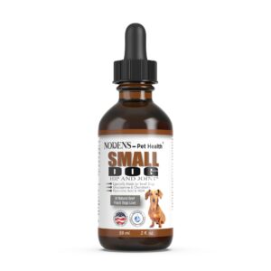 nodens small dog hip and joint liquid glucosamine for dogs with chondroitin – small dog joint supplement for natural dog pain relief anti-inflammatory for improved joint flexibility and mobility 59ml