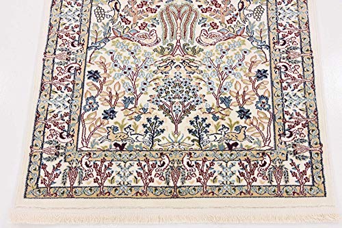 Unique Loom Narenj Collection Area Rug - Bristol (3' x 13' 1" Runner, Ivory/ Beige)