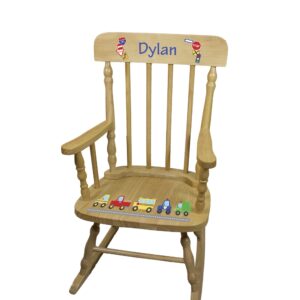 My Bambino Personalized Boys Wood Rocking Chair