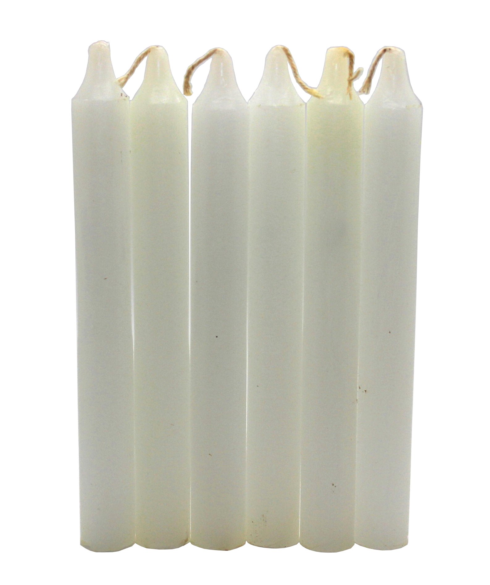 Govinda - Taper Candle 6 Inch - White - Pack of 36