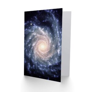 Wee Blue Coo Greetings Birthday Gift Space Spiral Galaxy Universe Sealed Greeting Card Plus Envelope Blank inside