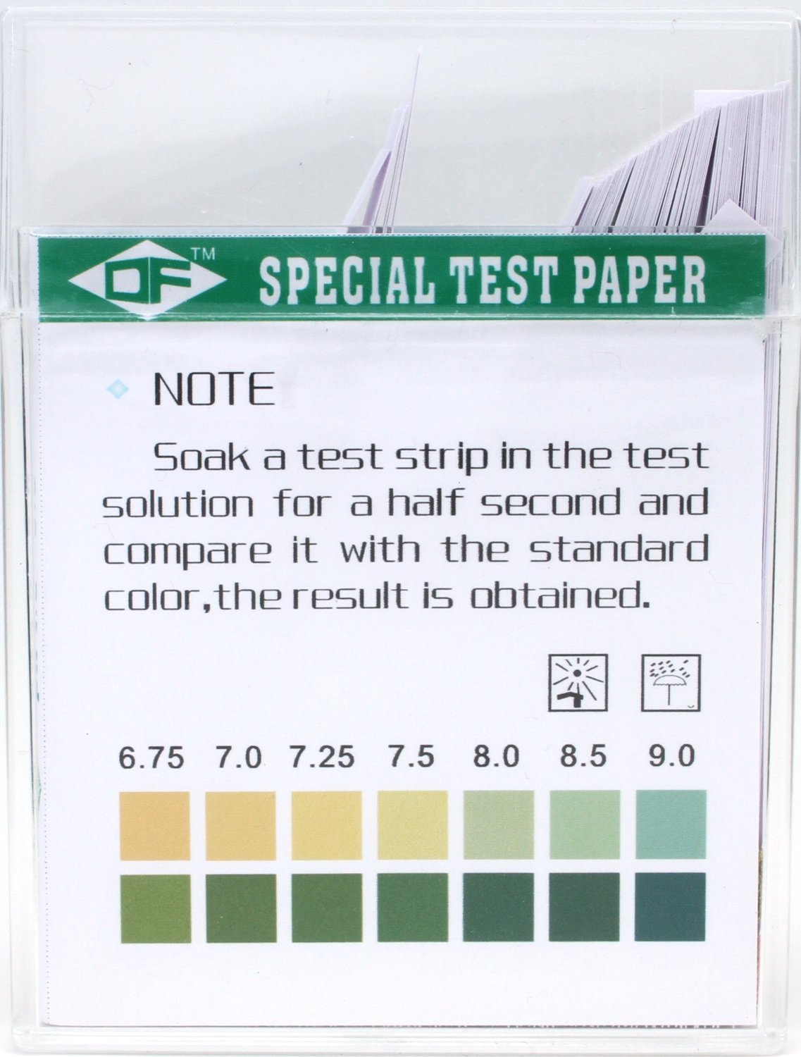 BIPEE Plastic pH Test Strips, Universal Application (pH 4.5~9), 100 Strips