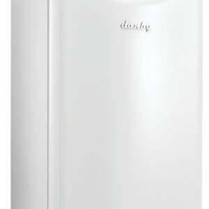 Danby DAR044A6PDB 4.4 Cu.Ft. Mini Fridge, Compact Refrigerator For Bedroom, Living Room, Bar, Dorm, Kitchen, Office, E-Star In Pearl White With Lock