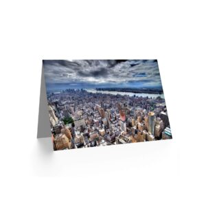 Wee Blue Coo GREETINGS CARD BIRTHDAY GIFT NEW YORK CITY AERIAL VIEW