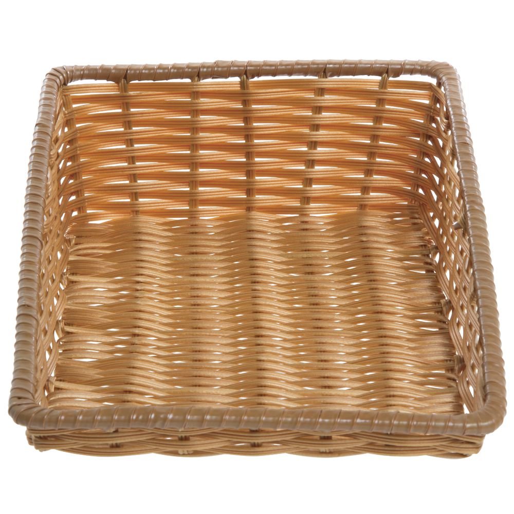 HUBERT Natural Tapered Produce Basket - 11 1/2"L x 18"D x 1 1/2" to 5"H