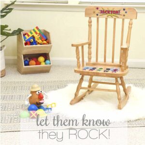 My Bambino Personalized Boys Wood Rocking Chair