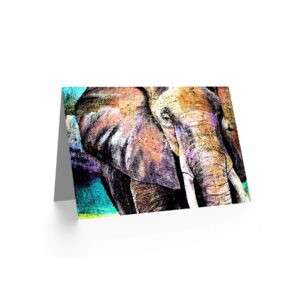 Wee Blue Coo GREETINGS CARD BIRTHDAY GIFT PAINTING ROBERTSON ELEPHANT