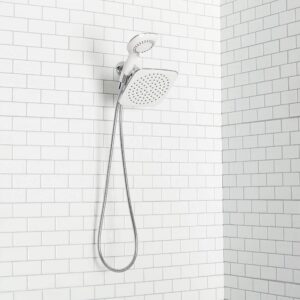 Home Basics Dual Massager, Chrome Shower Head