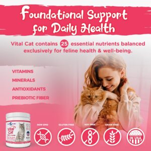 Vital Planet - Vital Cat Multi Vitamin Mineral and Antioxidant Powder for Cats 75 gram 30 Servings