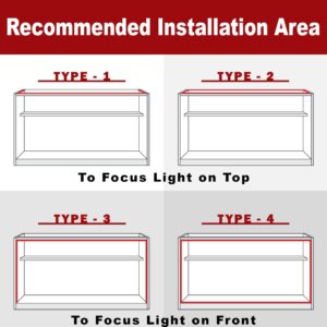 Crystal Vision Premium Pre-Installed LED Kit for Showcase, Display Case, Under Cabinet LED & Dressing Room Mirror - 12.5ft (W/Dimmer)