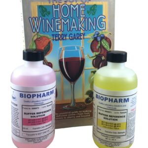 pH Buffer Calibration Solution Kit 2-Pack — one pH 4.00 (red) and one pH 7.00 (Yellow), Each 250 mL (8.4 fl oz) — NIST Traceable Reference Standards for All pH Meters