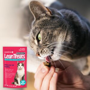 Covetrus Nutrisential Lean Treats for Cats - Soft Cat Treats for Small, Medium, Large Cats - Nutritional Low Fat Bite Size Feline Treats - Chicken Flavor - 20 Pack - 3.5oz