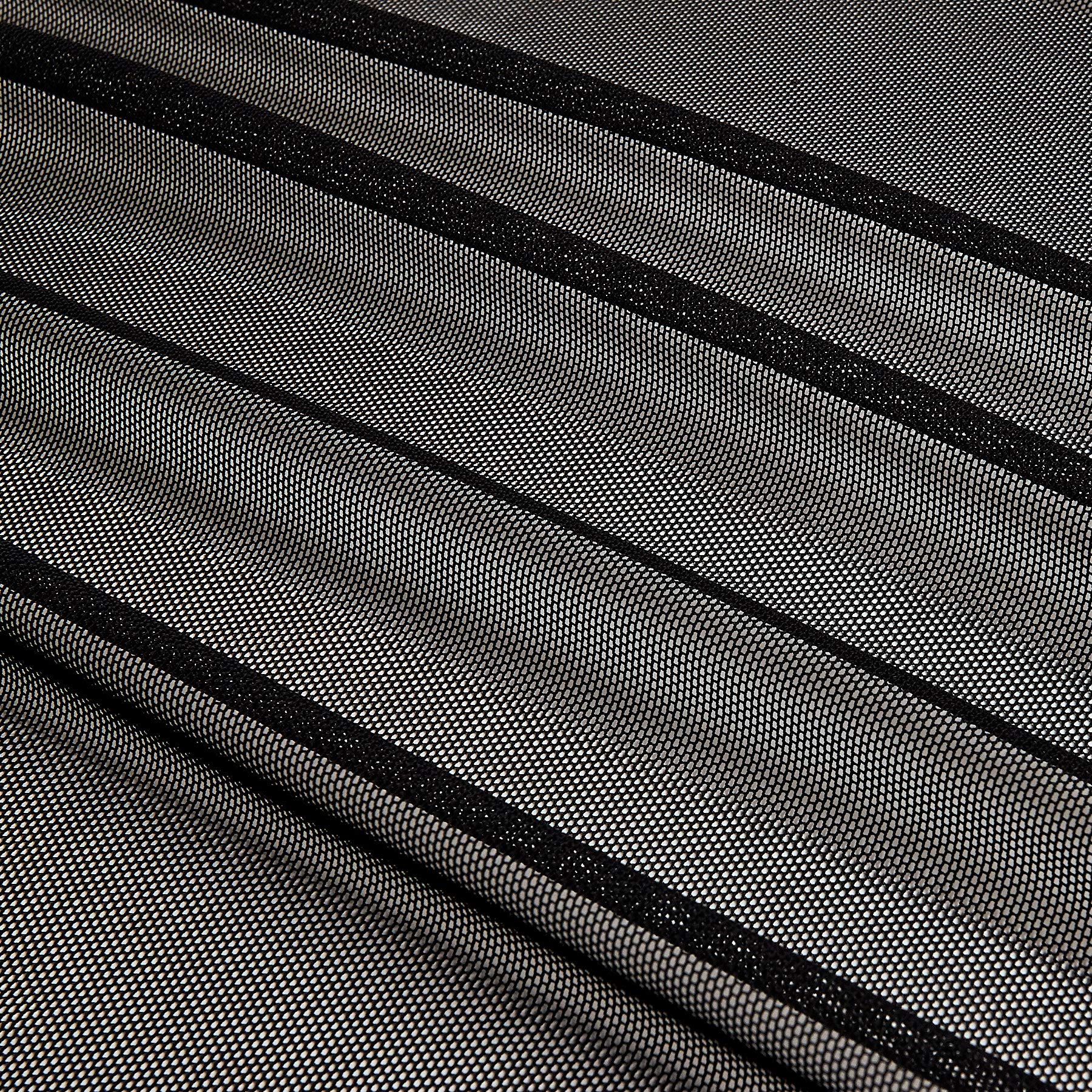 Power Stretch Mesh Black, Fabric by the Yard