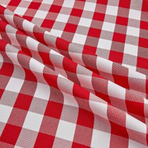 Picnic Gingham Yarn-Dyed Red/White, Fabric by the Yard