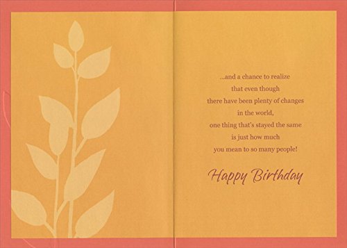 Embossed Deep Orange Flower Special Man 85th - Designer Greetings Birthday Card