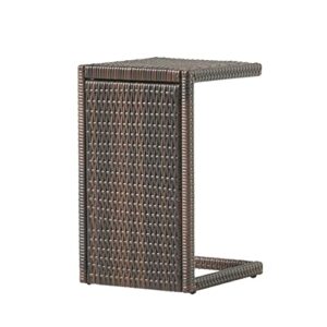 christopher knight home ckh c-shaped pe accent table, multibrown