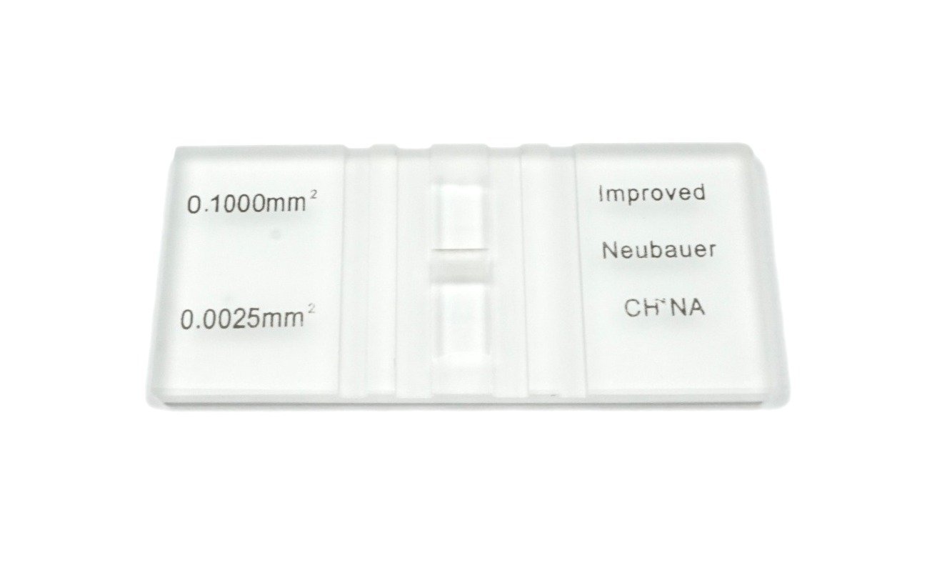 JoanLab Improved Neubauer Hemocytometer Blood Count with Double Counting Chamber, Glass Blood Cell Counting Chambers