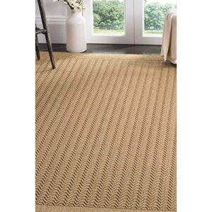 SAFAVIEH Palm Beach Collection Accent Rug - 2' x 3', Maize, Sisal & Jute Design, Ideal for High Traffic Areas in Entryway, Living Room, Bedroom (PAB321M)