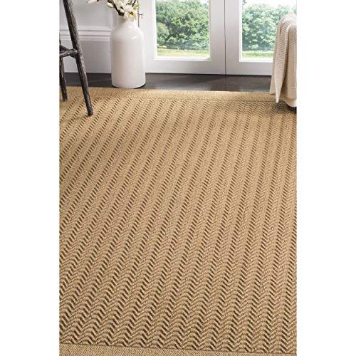 SAFAVIEH Palm Beach Collection Accent Rug - 2' x 3', Maize, Sisal & Jute Design, Ideal for High Traffic Areas in Entryway, Living Room, Bedroom (PAB321M)