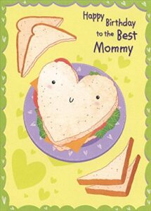 heart shaped sandwich: mommy - designer greetings birthday card