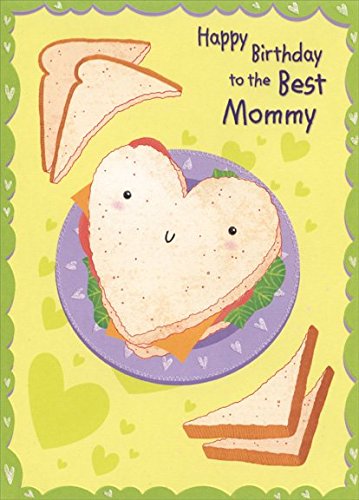 Heart Shaped Sandwich: Mommy - Designer Greetings Birthday Card