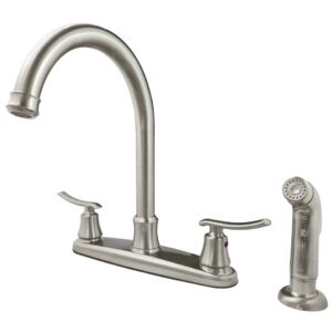 Kingston Brass FB7798JLSP Jamestown 8" Centerset Kitchen Faucet, Brushed Nickel