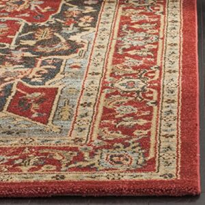 SAFAVIEH Mahal Collection Area Rug - 10' x 14', Red & Red, Traditional Oriental Design, Non-Shedding & Easy Care, Ideal for High Traffic Areas in Living Room, Bedroom (MAH625D)